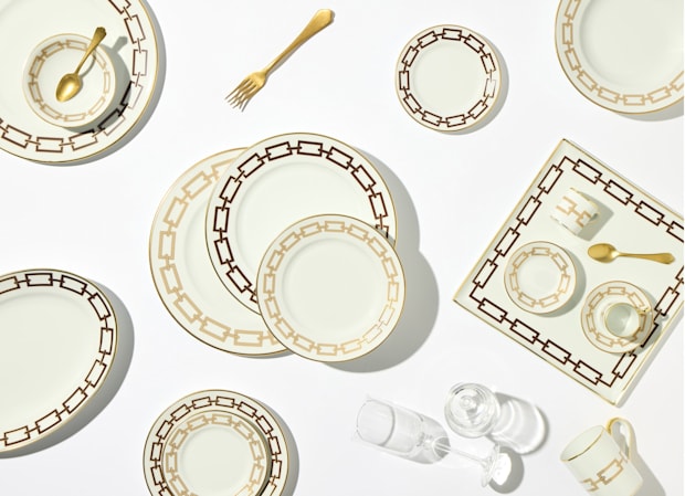 Square centerpiece - ebano | Catene | GINORI 1735